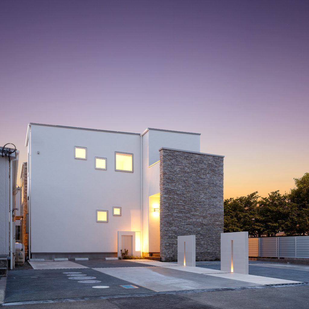 スキップフロアのある家